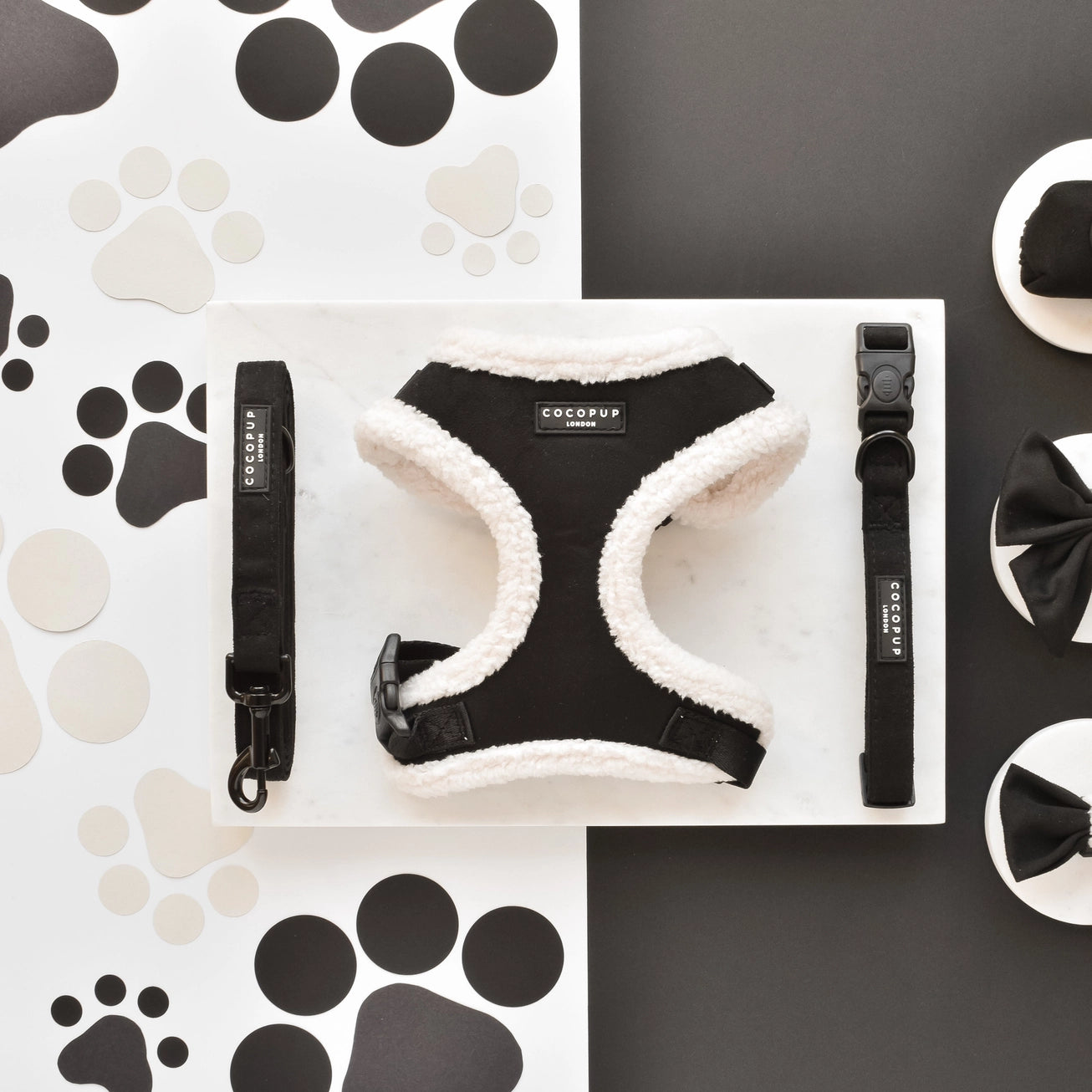 Cocopup Fekete Aviátor állítható testhám