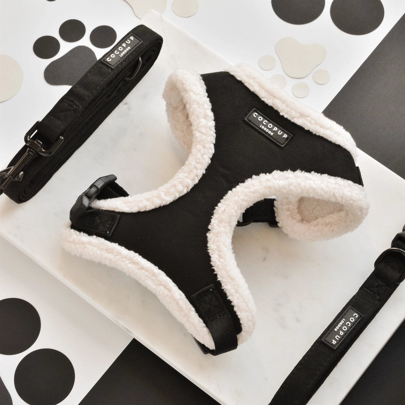 Cocopup Fekete Aviátor állítható testhám